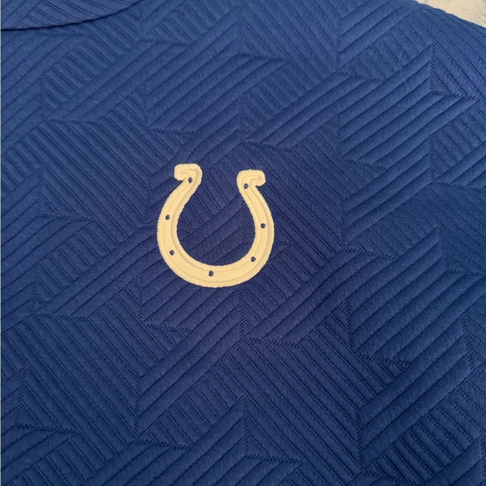 Indianapolis Colts NFL Scouting Combine Blue Quilted Sweatshirt Women’s 2XL - Picture 3 of 4
